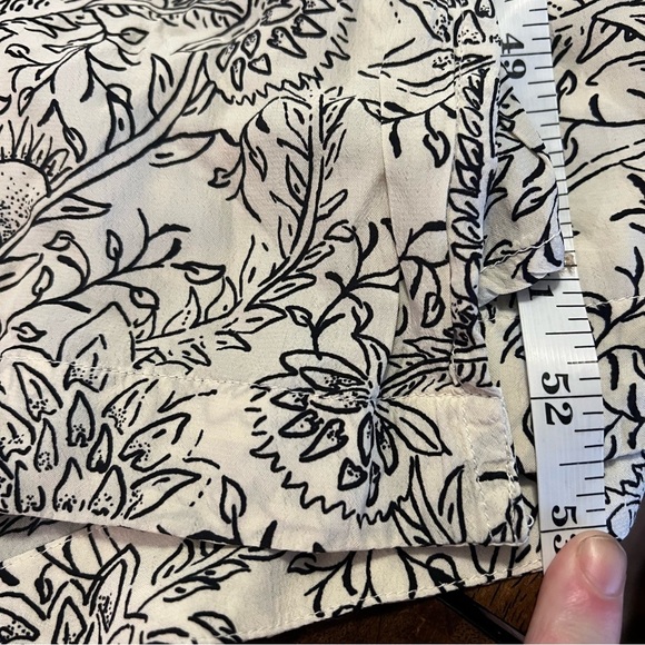 Scotch & Soda Easy Floral Maxi Midi Dress S Boho Coquette Flowy Slit Puff Sleeve - Picture 9 of 16